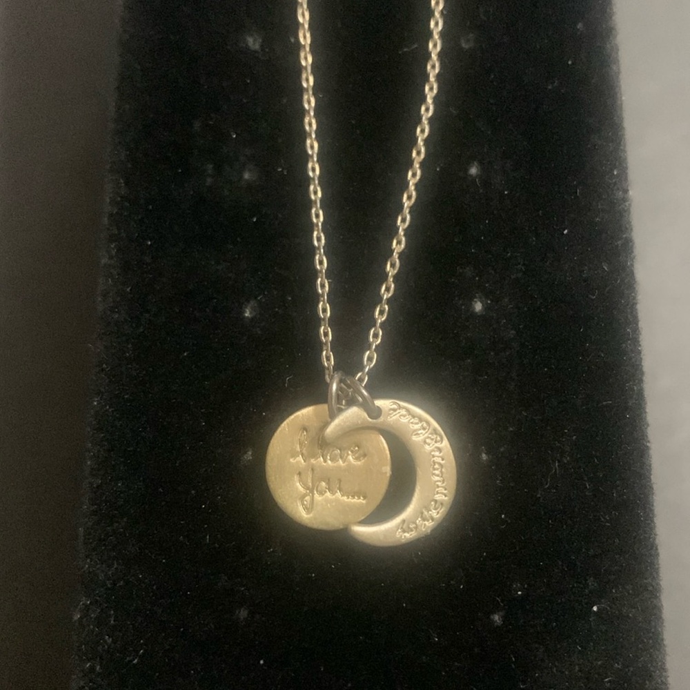 I LOVE YOU TO THE MOON AND BACK  NECKLACE